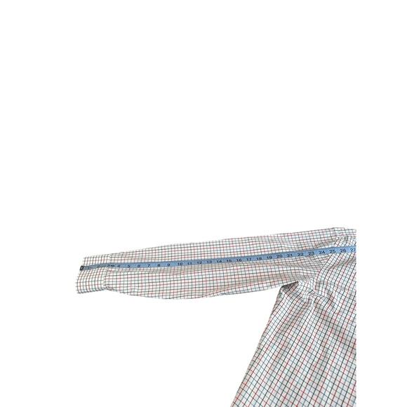 J.Crew Men's White Red Plaid Slim Fit Flex Wrinkle Free Button Down Shirt Size L - Picture 10 of 11